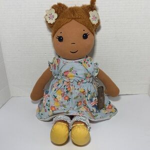 Matilda Jane Plush Doll in Floral Dress with Yellow Shoes